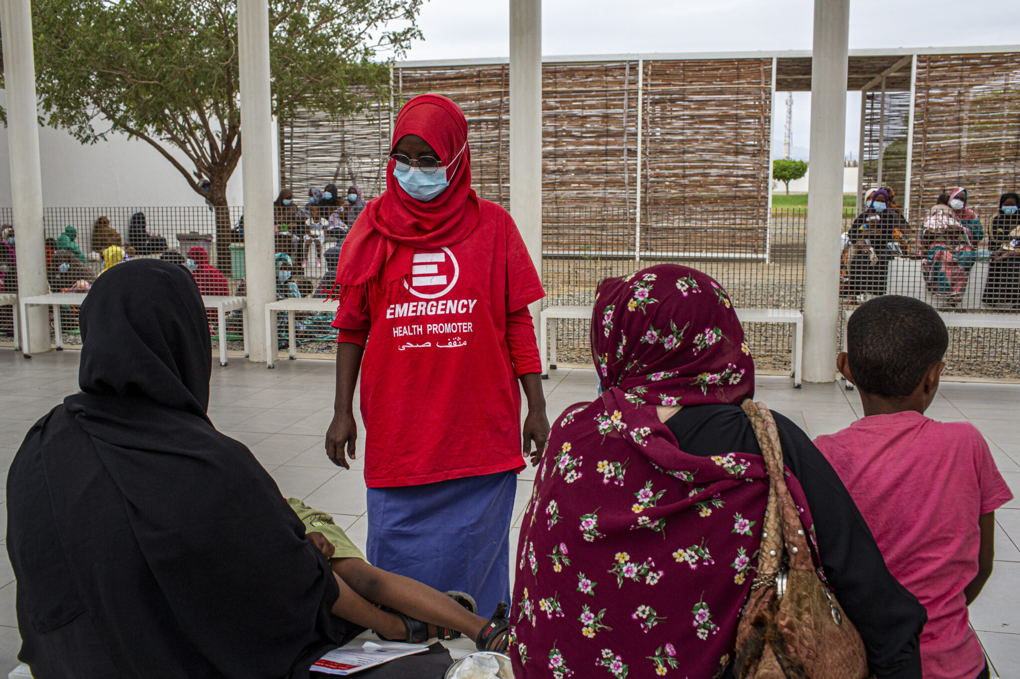 Morning triage in Port Sudan Paediatric Centre, Sudan.